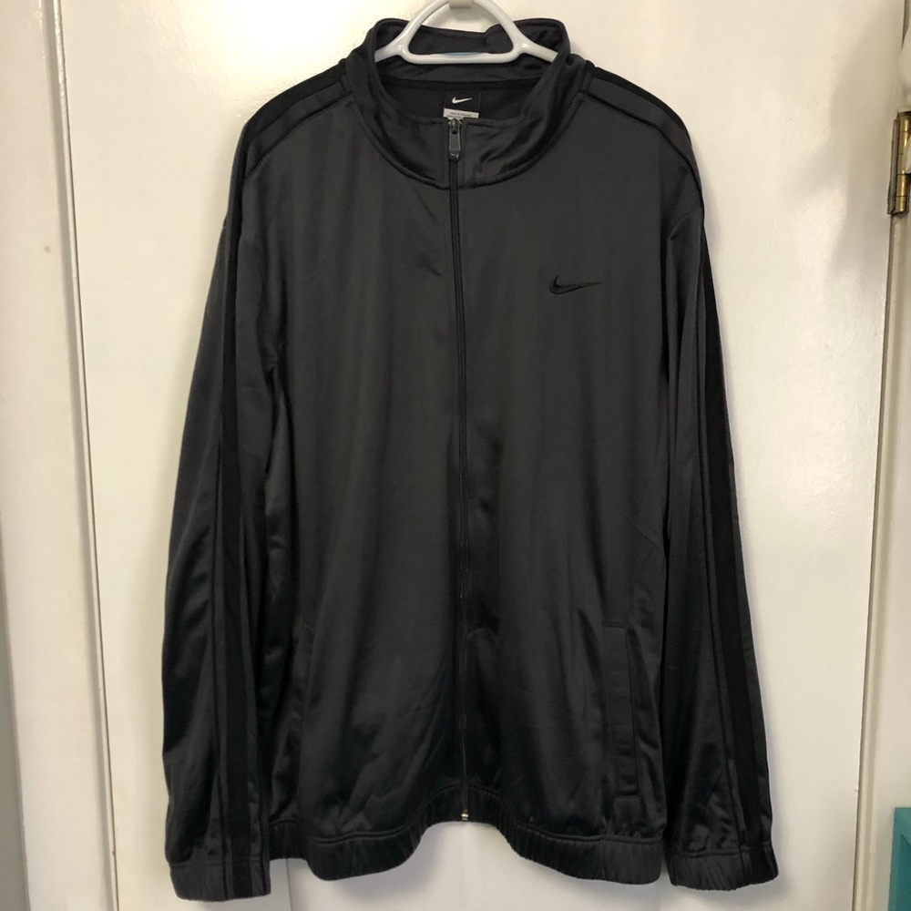 NIKE✔️SWOOSH LOGO STRIPED SLEEVE ZIP TRACK JACKET